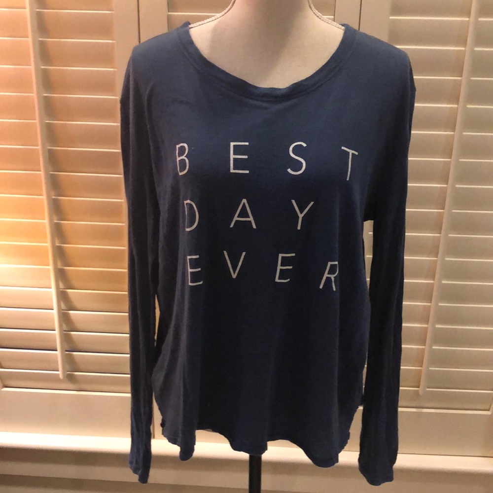 good hYOUman Blue Long Sleeve Tee